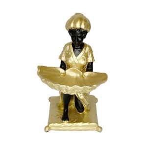 Gold Lady Stature - Tea light candle holder